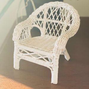 Vintage wicker plant chair